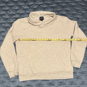 J Crew Men's shawl neck Sweater in Cream